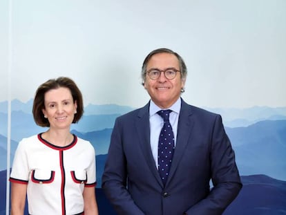 Cristina Ruiz e Ignacio Mataix, consejeros delegados de Indra.