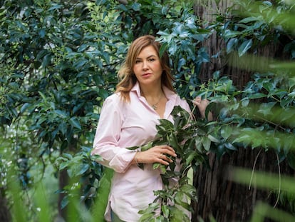 La alpinista mexicana Viridiana Álvarez en el Parque Ghandi en la Ciudad de México.