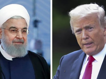 El presidente iran&iacute;, Has&aacute;n Rohan&iacute; y el de Estados Unidos, Donald J. Trump.