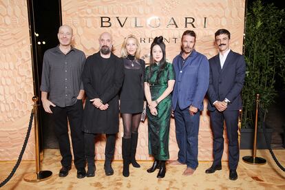 De izquierda a derecha, los artistas que han colaborado con Bulgari, Daniel Rozin, Quayola, Cate M, Sougwen Chung, Fabrizio ‘Bixio’ Braghieri y Filippo Salerni.