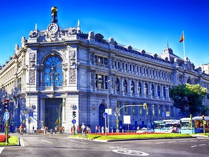 Fachada de la sede del Banco de España