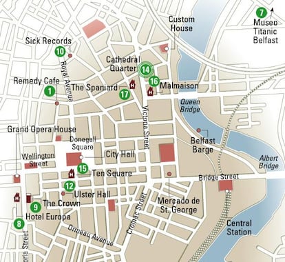 Mapa de Belfast.