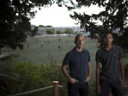 Mark Freeman and his son Malachai.