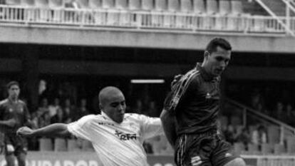 Partido Bar&ccedil;a-Madrid en el Camp Nou en 1996.