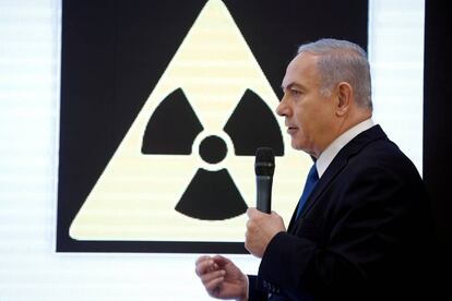 El primer ministro israelí, Benjamín Netanyahu, el lunes en Tel Aviv.