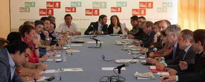 Reunión de la Ejecutiva Regional del PSM, celebrada el pasado martes.