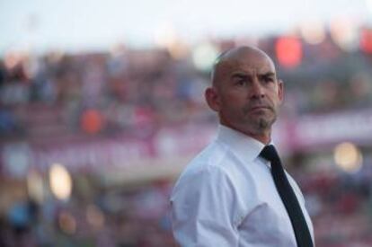 Paco Jémez, entrenador del Granada durante el duelo contra el Villarreal.