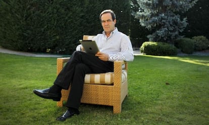 Jos&eacute; Bono, en su vivienda de Ol&iacute;as del Rey (Toledo).