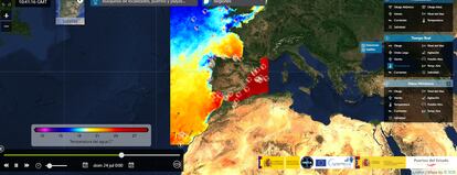 Temperatura en el Mediterráneo