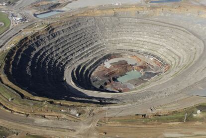 Vista aérea de la mina Cobre Las Cruces.