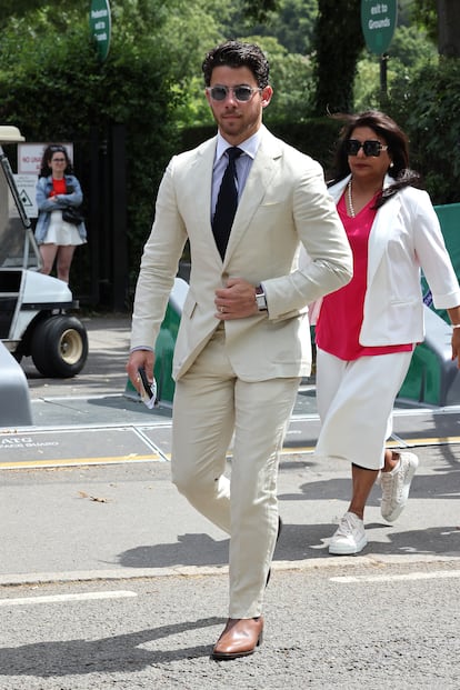 Nick Jonas, en Wimbledon el pasado mes de julio.