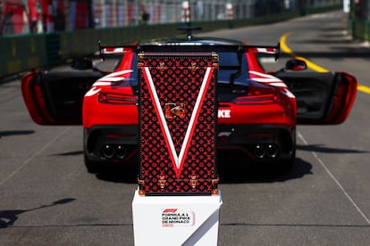 El Baúl Trofeo de Louis Vuitton del Gran Premio de Mónaco en una fotografía del pasado 26 de mayo.