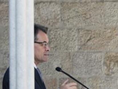 El presidente catalán, Artur Mas, en la Generalitat el 3 de octubre de 2012.