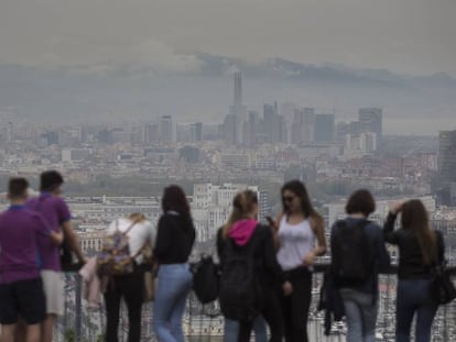 Contaminaci&oacute;n atmosf&eacute;rica en Barcelona.