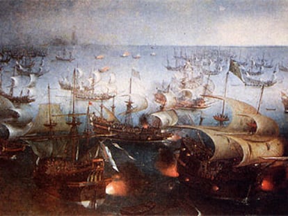 &#39;La Armada Invencible&#39; (finales del siglo XVI), de Hendrick C. Vroom.