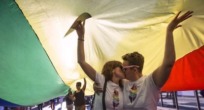 Manifestaci&oacute;n del d&iacute;a del Orgullo en Valencia el pasado 27 de junio en Valencia. 