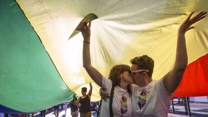Manifestaci&oacute;n del d&iacute;a del Orgullo en Valencia el pasado 27 de junio en Valencia. 