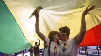 Manifestaci&oacute;n del d&iacute;a del Orgullo en Valencia el pasado 27 de junio en Valencia. 