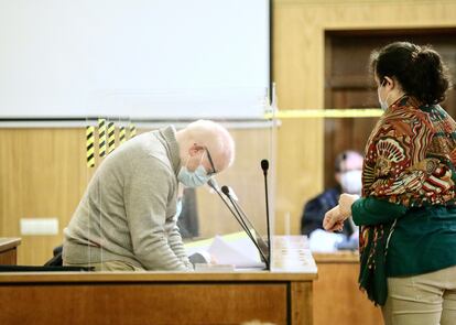 El excapellán durante el juicio en la Audiencia de Valladolid.