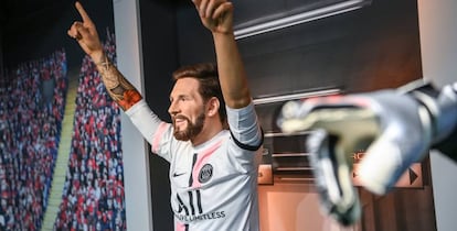 Figura de Messi en el museo de cera Madame Tussauds de Berlín.