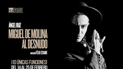 Cartel oficial 'Miguel de Molina al desnudo'