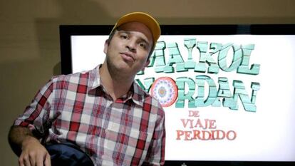 Mario Chacón, caracterizado como Maikol Yordan.