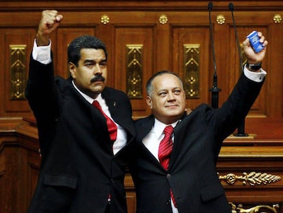 Nicolás Maduro y Diosdado Cabello en una imagen de archivo.
