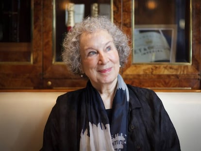 Margaret Atwood, en el hotel Alvear de Buenos Aires.