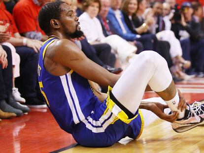 Kevin Durant, se lesiona de gravedad en el tendón de aquiles.