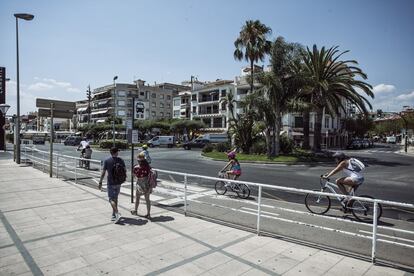 Paseo marítimo de Cambrils, donde atacó el resto de la célula. Mataron a una turista. Los cinco fueron tiroteados por los mossos.