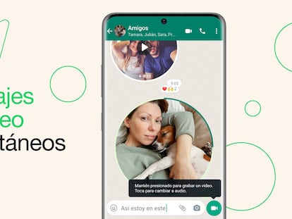 Nueva funcionalidad de vídeo en WhatsApp.