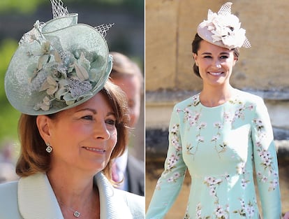 Caroline y Pippa Middleton a su llegada a Windsor.