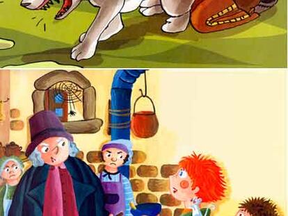Dibujos de Cristina Picazo en <i>Colmillo Blanco.</i>