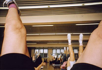 Áurea Riera fotografió a sus compañeras en el gimnasio. Su foto se encuadró dentro de la serie 'Mujeres activas'.