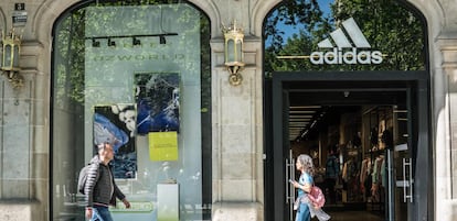 Una tienda de Adidas en Barcelona.