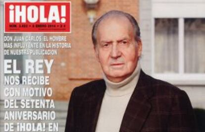 Portada de la revista ¡Hola! con la imagen de Don Juan Carlos.