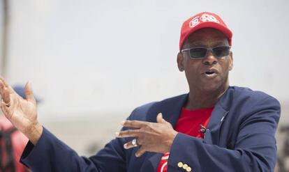 Bob Beamon, en el estadio Olímpico Universitario de México.