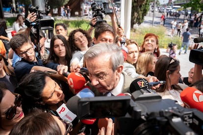 El exasesor sanitario de Ayuso, Antonio Burgueño, a su llegada a los Juzgados de Plaza Castilla.