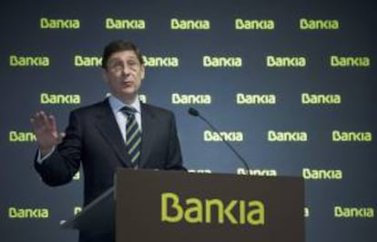 El presidente de Bankia, José Ignacio Goirigolzarri, en la presentación de resultados del grupo, el pasado 3 de febrero en Madrid. EFE/Archivo