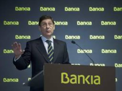 El presidente de Bankia, José Ignacio Goirigolzarri, en la presentación de resultados del grupo, el pasado 3 de febrero en Madrid. EFE/Archivo