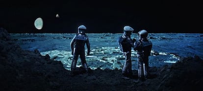 Fotograma de la pelicula 2001 una odisea en el espacio, de Stanley Kubrick.