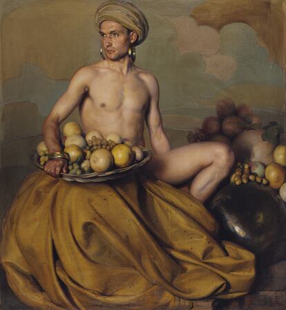 'Dios de la fruta' (1936) de Gabriel Morcillo. Colección Banco de España, depositado en el Museo de Bellas Artes de Granada. Cortesía del Museo Carmen Thyssen Málaga