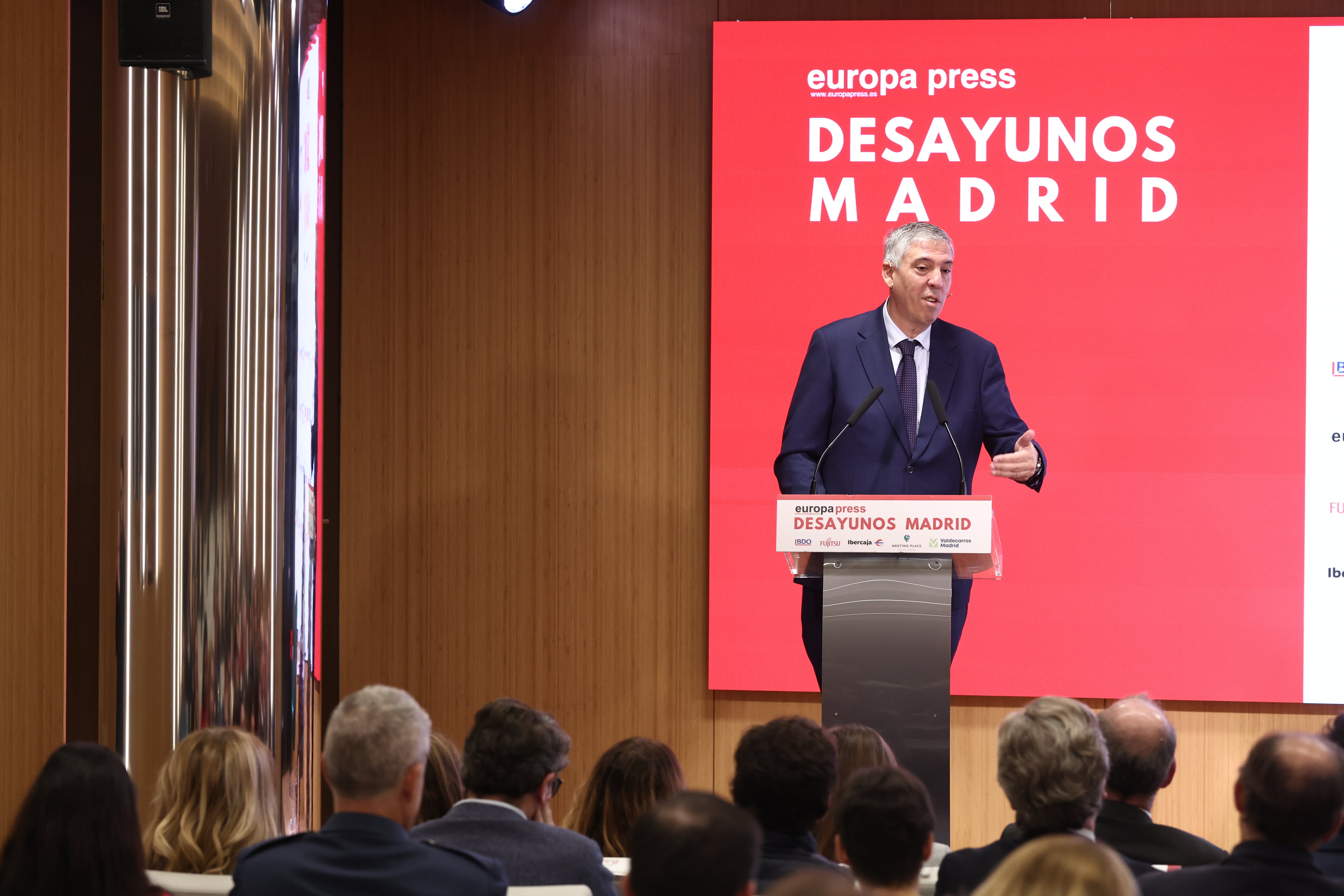 José Vicente de los Mozos, presidente de Ifema, ayer en un desayuno de prensa.