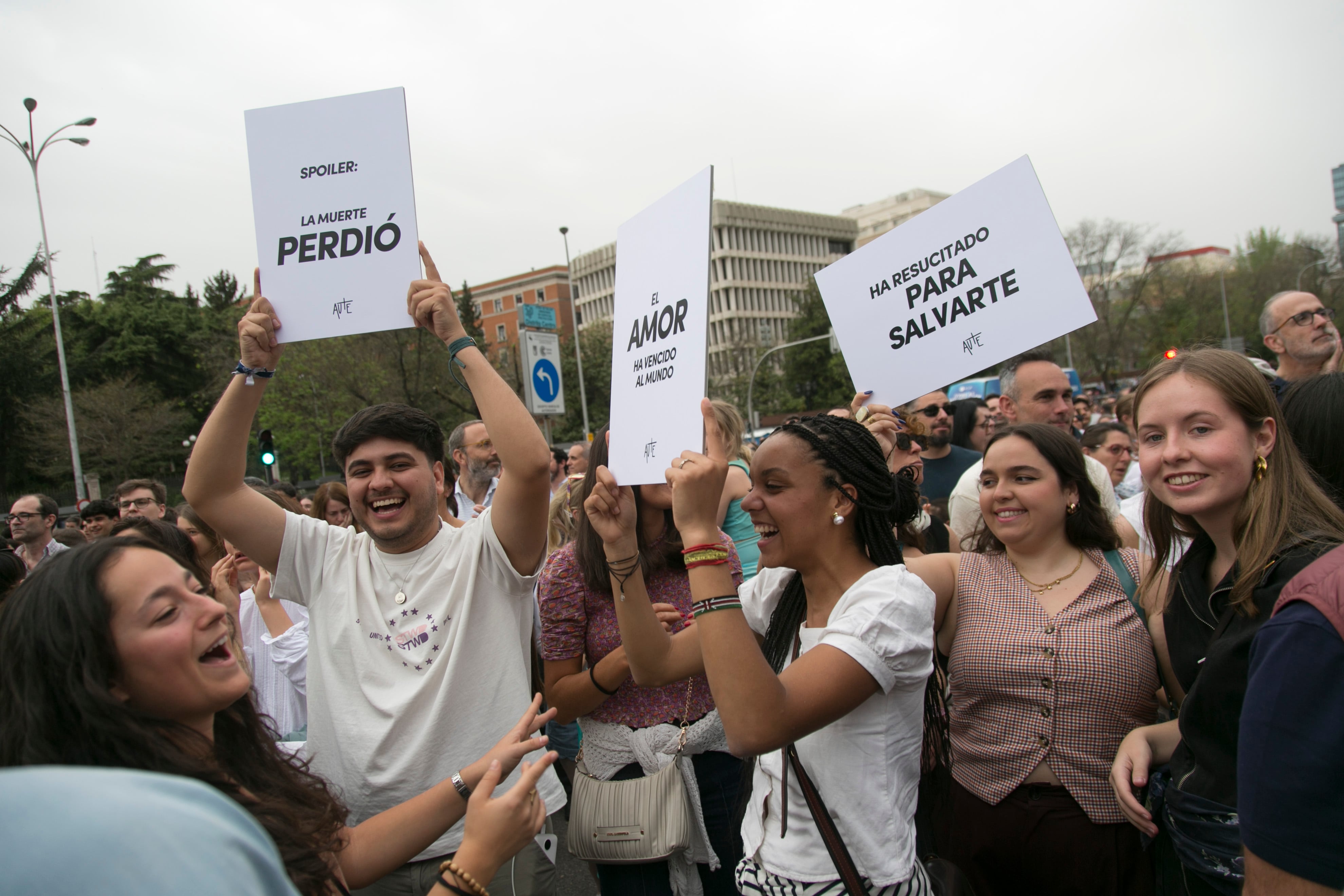 Asistentes a la última Fiesta de la Resurreción, en Madrid, en abril de 2026.