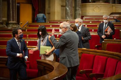 La última sesión del pleno del Parlament, en una imagen de archivo.