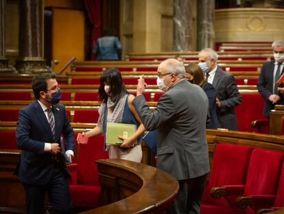 La última sesión del pleno del Parlament, en una imagen de archivo.