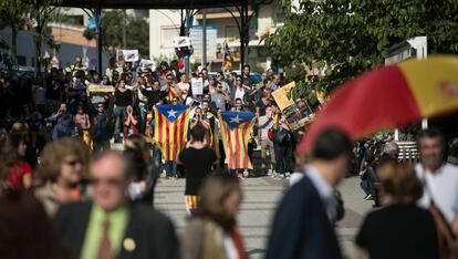 Una protesta independentista, en una imagen de archivo. 