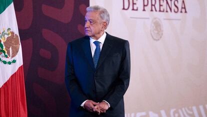 López Obrador durante una conferencia de prensa, el 31 de enero.