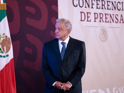 López Obrador during a press conference on January 31.