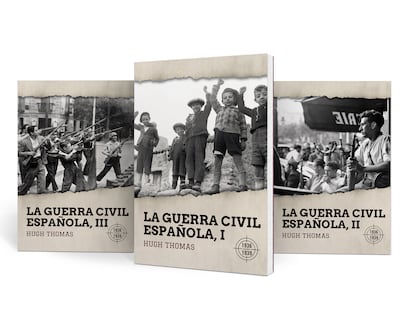 Las tres primeras entregas de la colección 'La Guerra Civil española', de EL PAÍS.